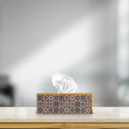 Mosaic Handmade Wooden Tissue Box