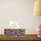 Vintage Naqsh Print Wooden Tissue Box