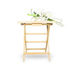 Rickshaw Art Wooden Serving Stand Table