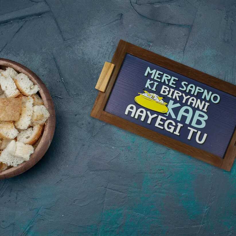 Sapno Ki Biryani Funky Art Tray