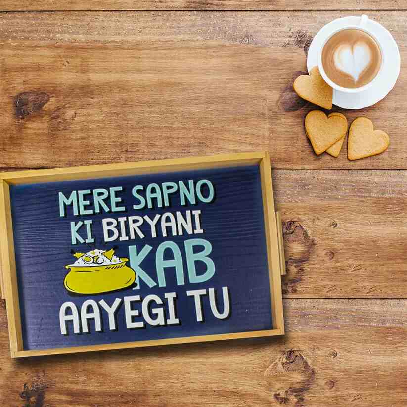 Sapno Ki Biryani Funky Art Tray