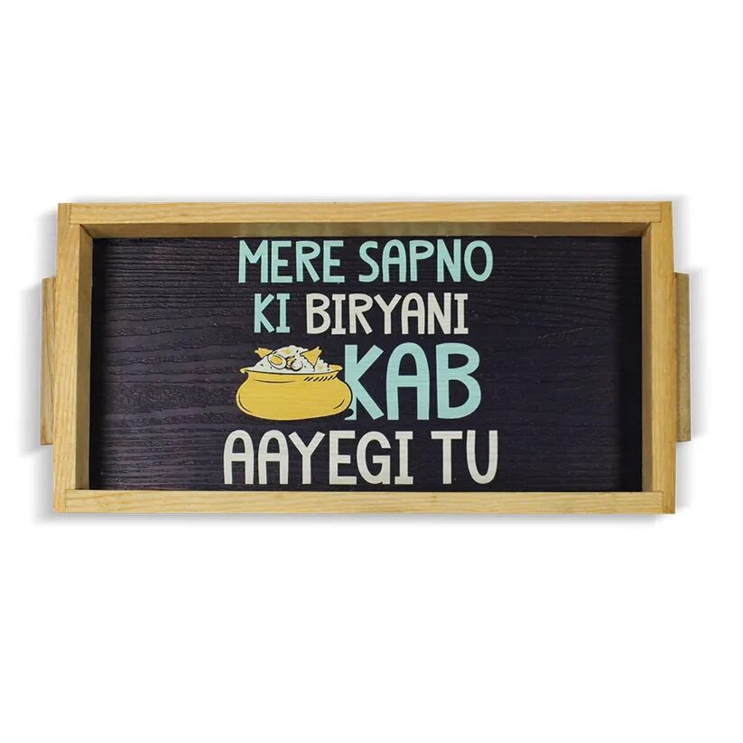 Sapno Ki Biryani Funky Art Tray