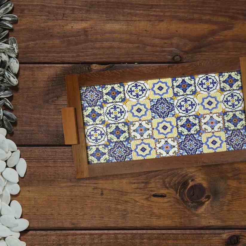 Blue Pottery Art Tray