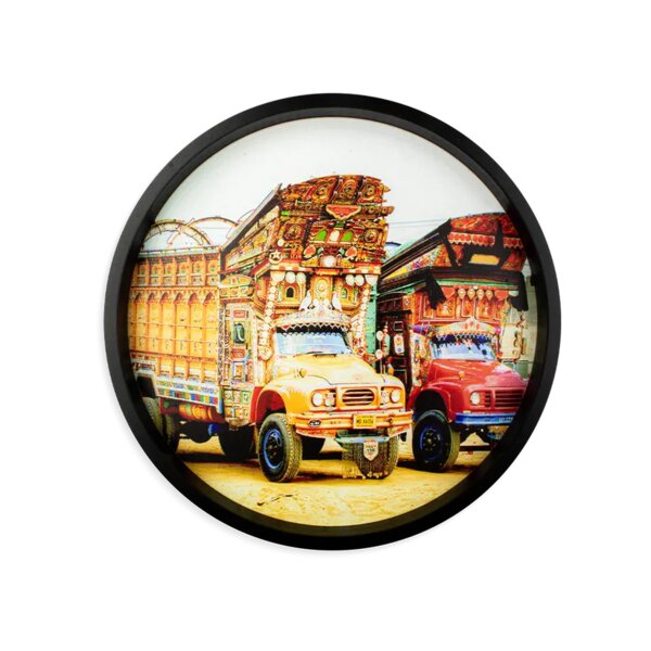 Truck Art Round Tray